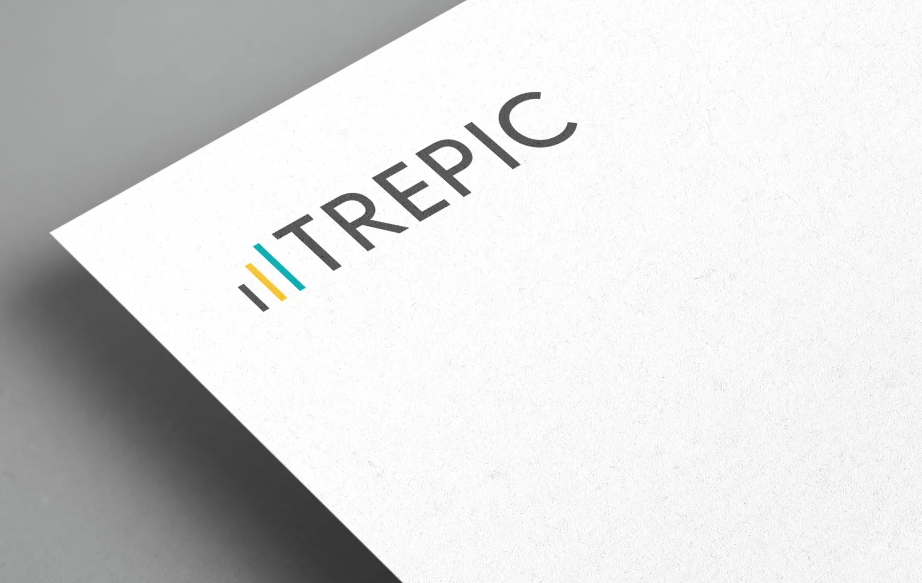 Logo von Trepic auf weißem Papier